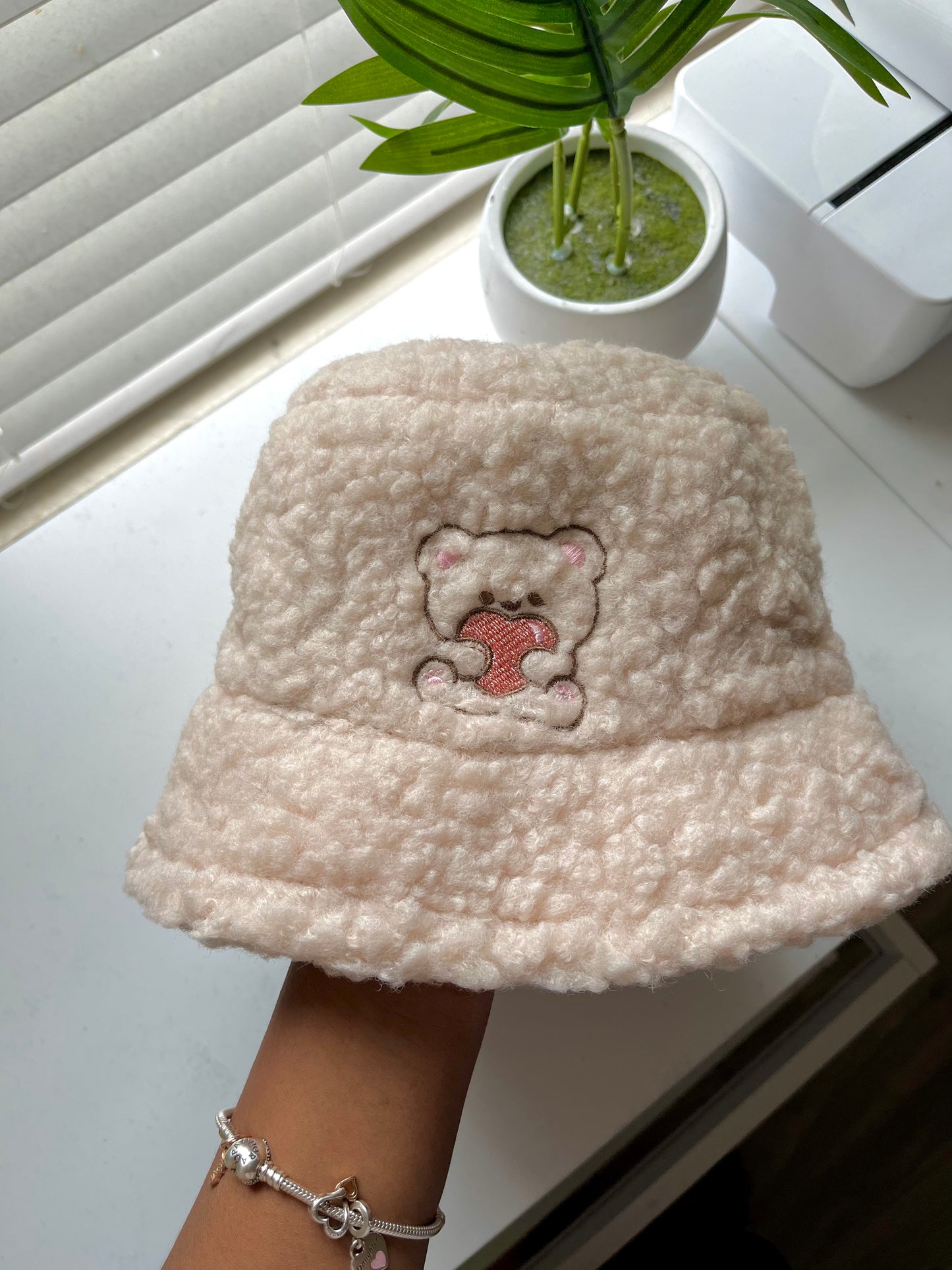 Teddy Heart Hug Bucket Hat