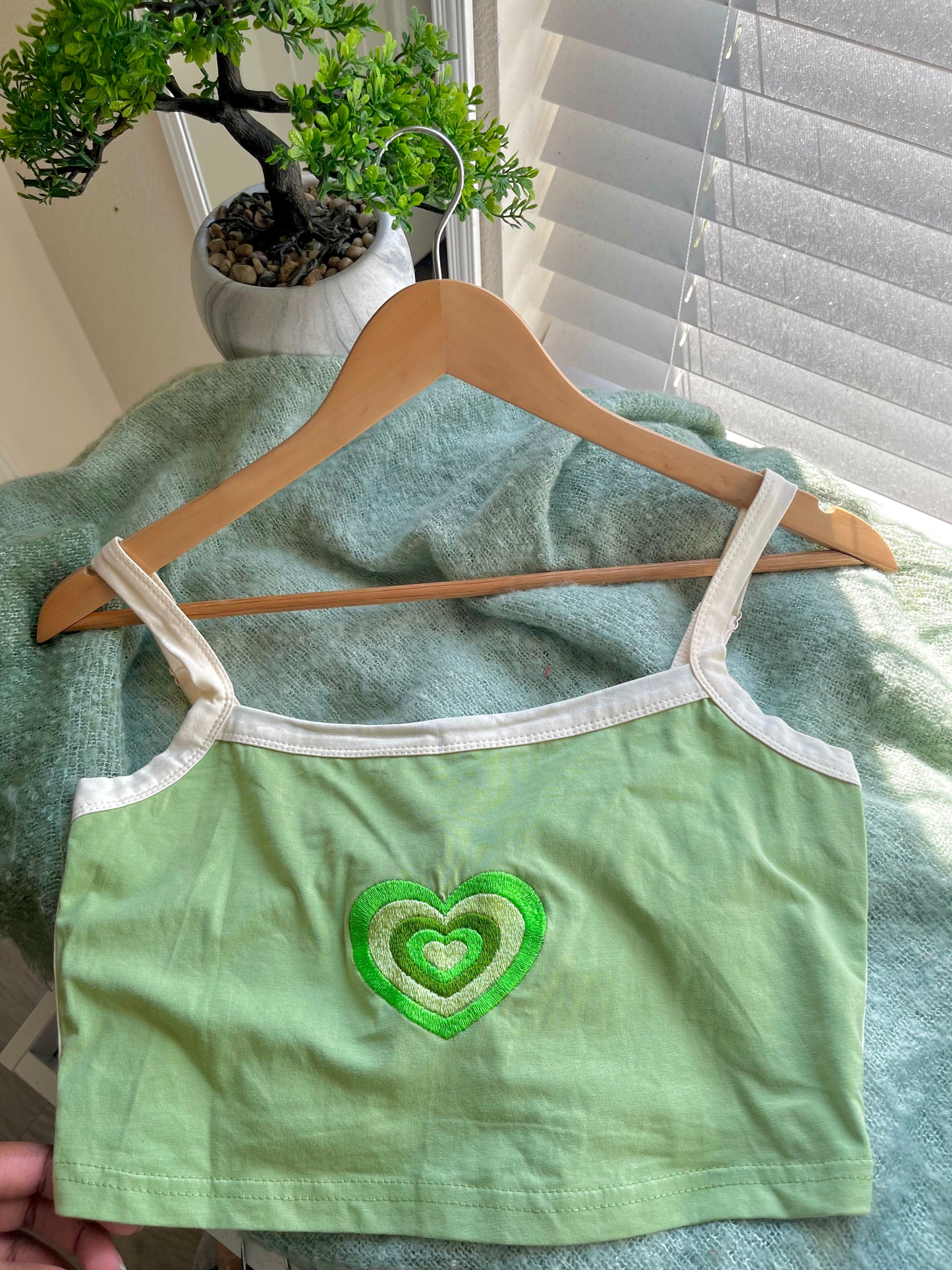 Aura Hearts Crop Baby Tank