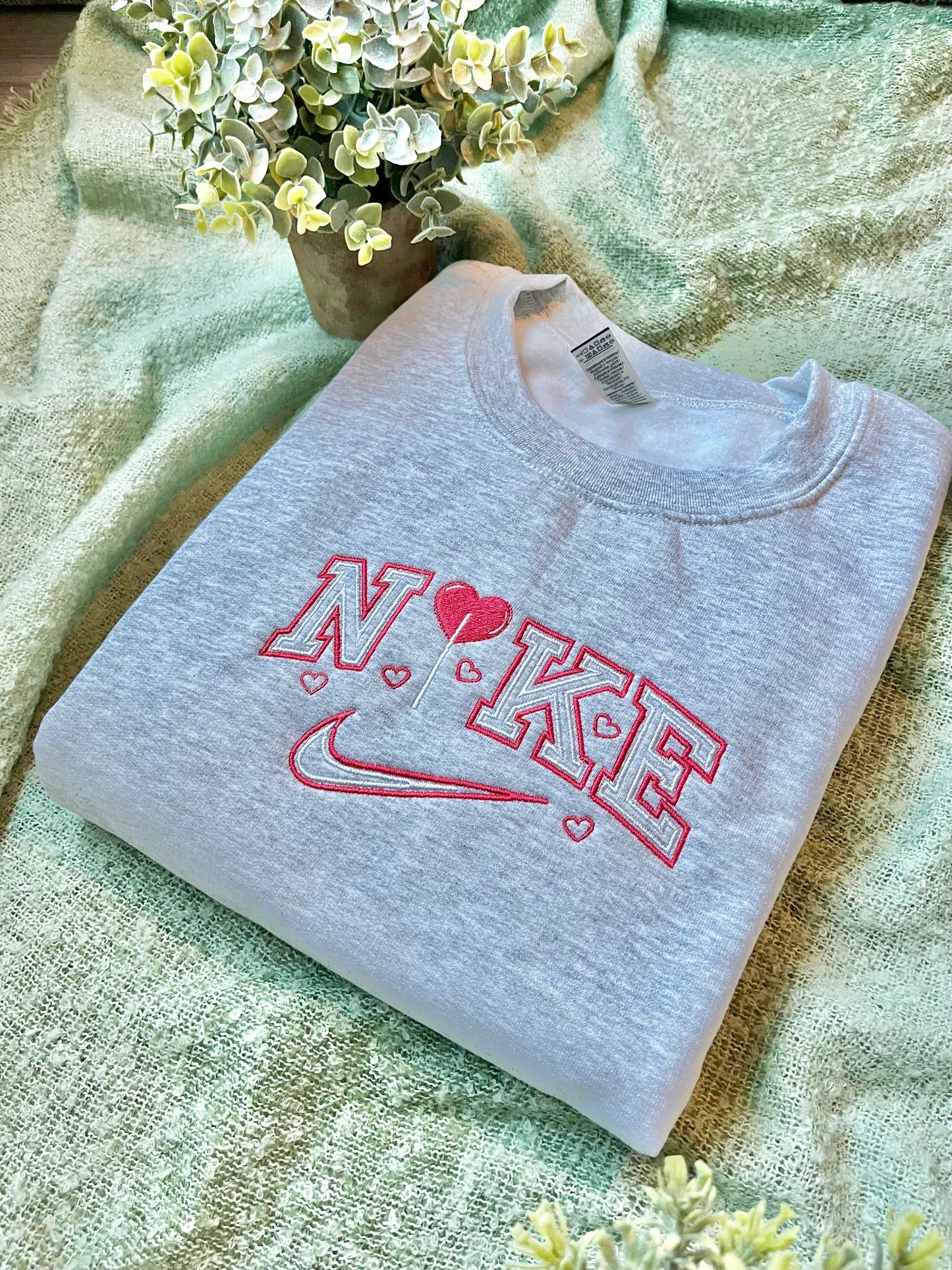 Heart Lolipop Swoosh Sweatshirt