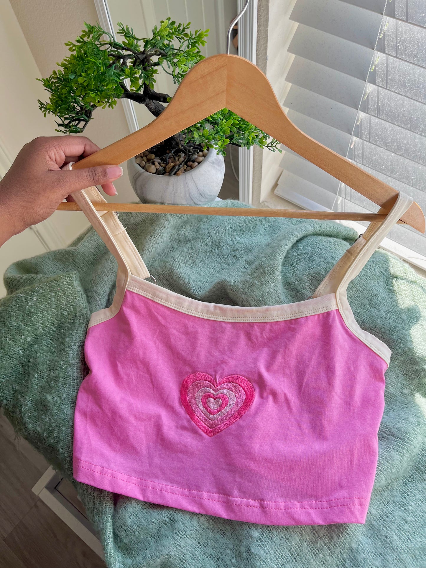 Aura Hearts Crop Baby Tank