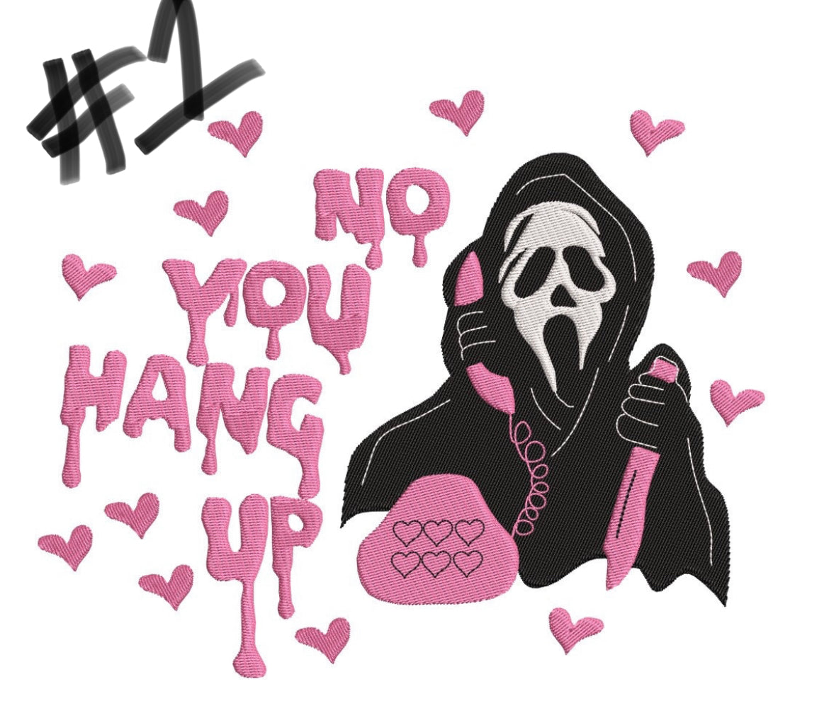 No, you hang up Ghostface Sweatshirt