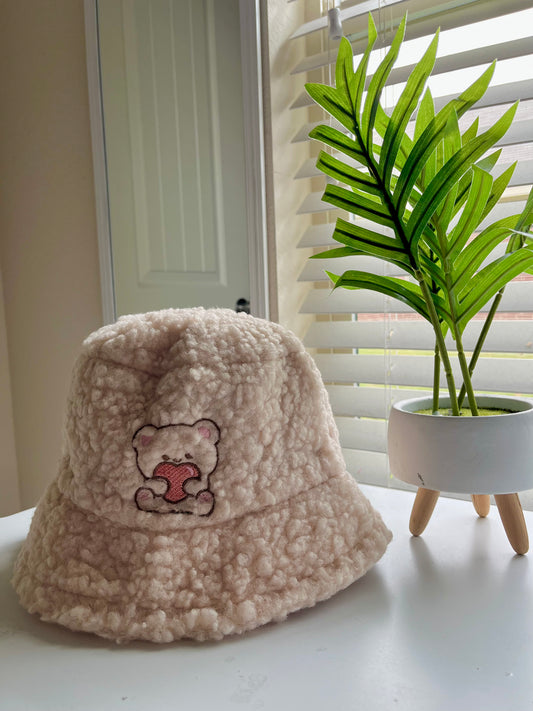 Teddy Heart Hug Bucket Hat