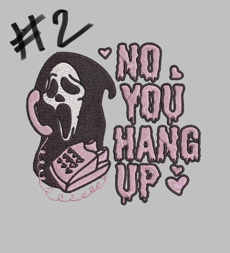 No, you hang up Ghostface Sweatshirt