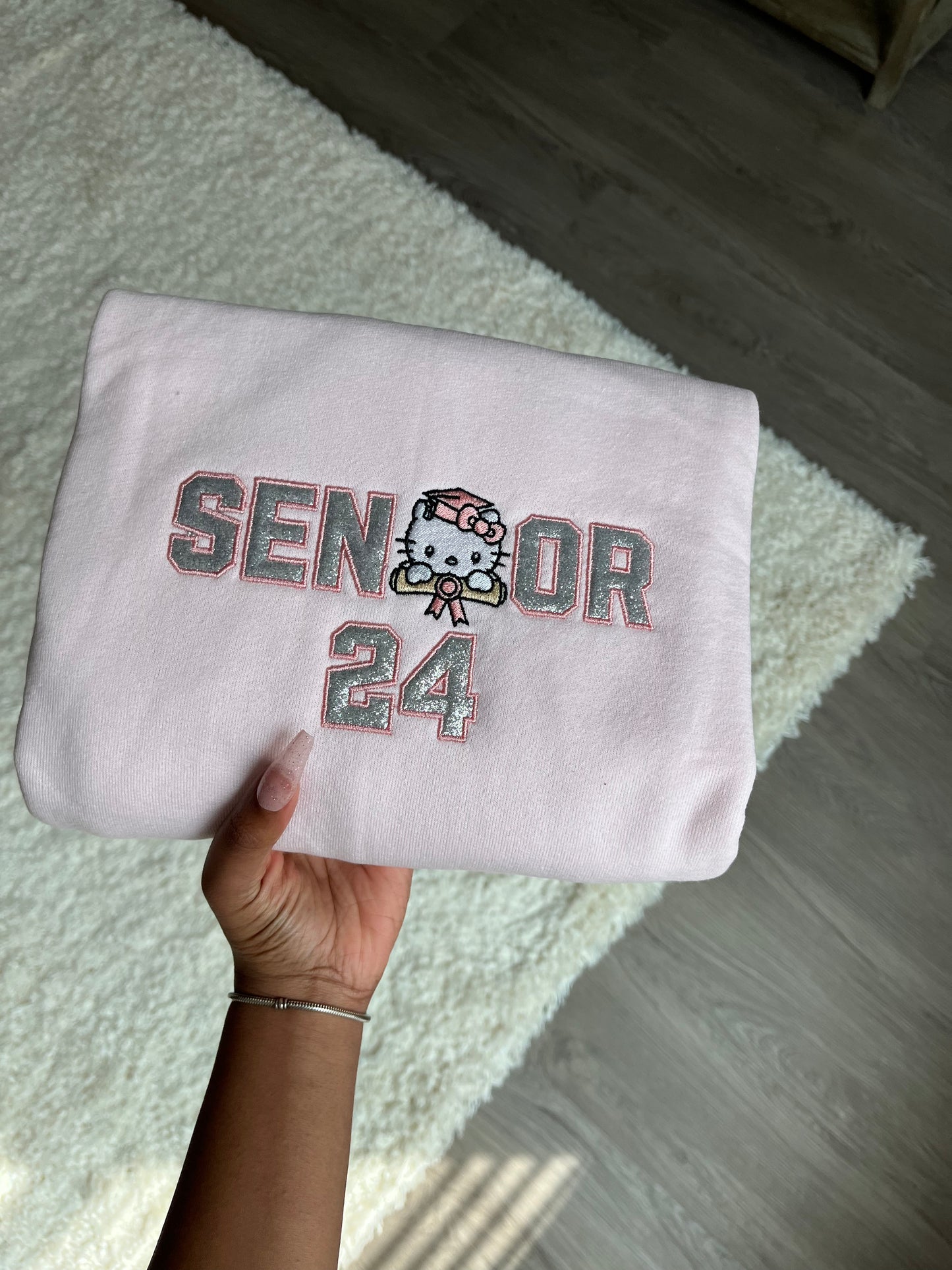 Diploma 24’ Grad Kitty Sweatshirt