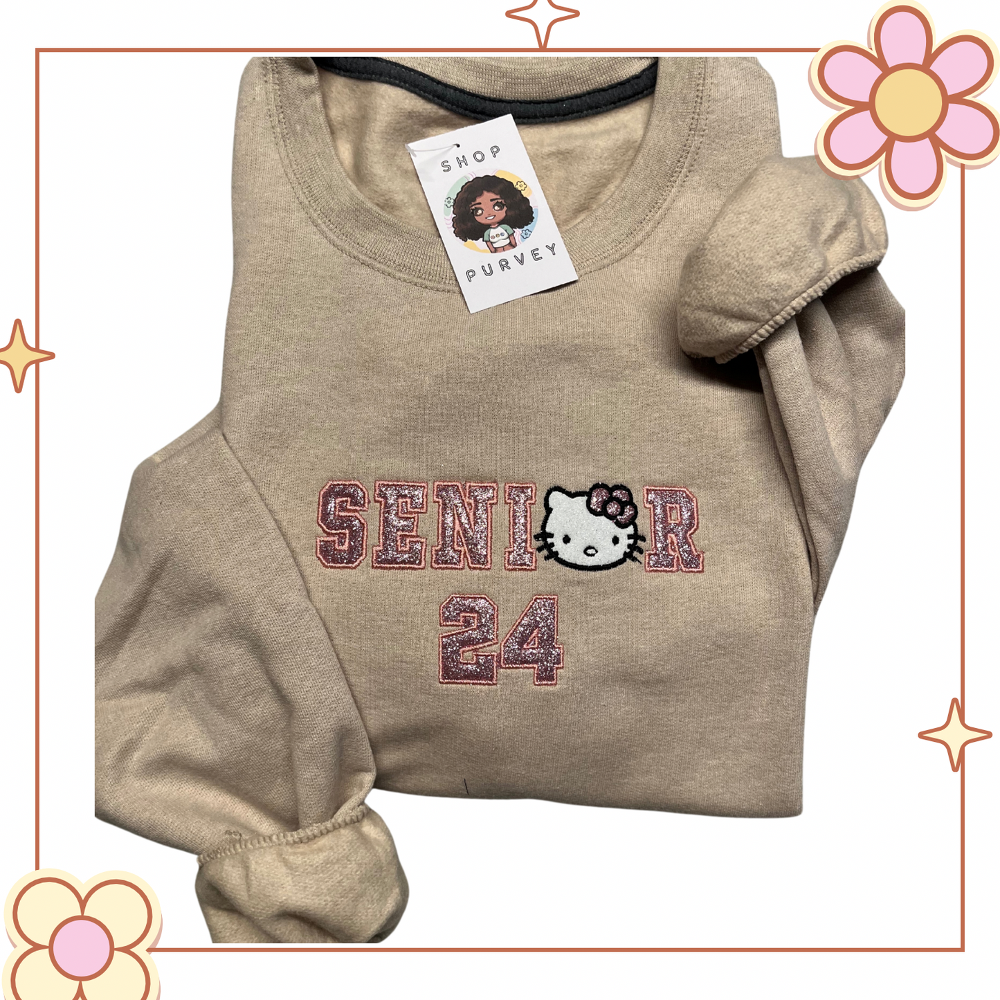 Senior 24’ Bow Kitty Sweatshirt