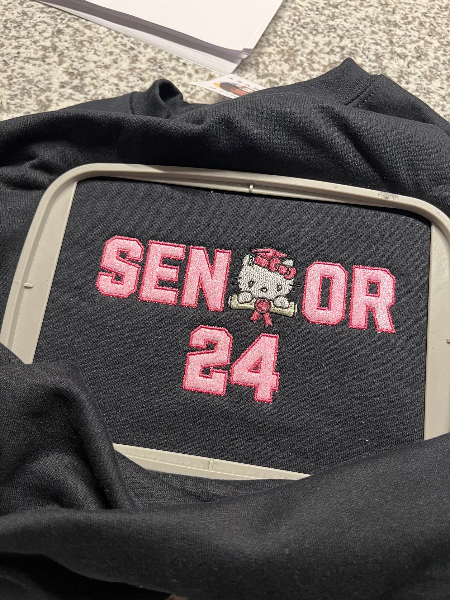 Diploma 24’ Grad Kitty Sweatshirt