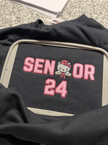 Diploma 24’ Grad Kitty Sweatshirt